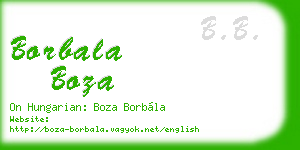 borbala boza business card